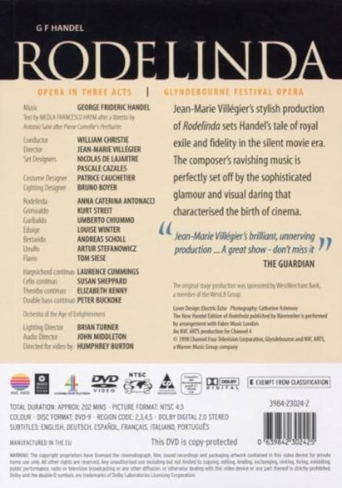 Amazon.co.jp: Handel: Rodelinda [DVD] : Antonacci, Winter